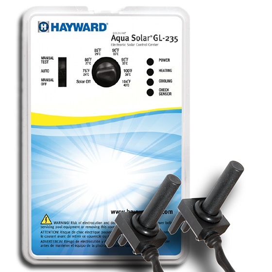 Hayward+Goldline+GL%2D235+Solar+Pool+Controller+with+Sensors
