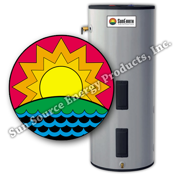 SunEarth+Single+Wall+Heat+Exchanger+Solar+Tank%2C+Electric+Backup%2C+80+Gallon